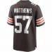 Cleveland Browns Clay Matthews Men's Nike Brown Game Retired Player Jersey