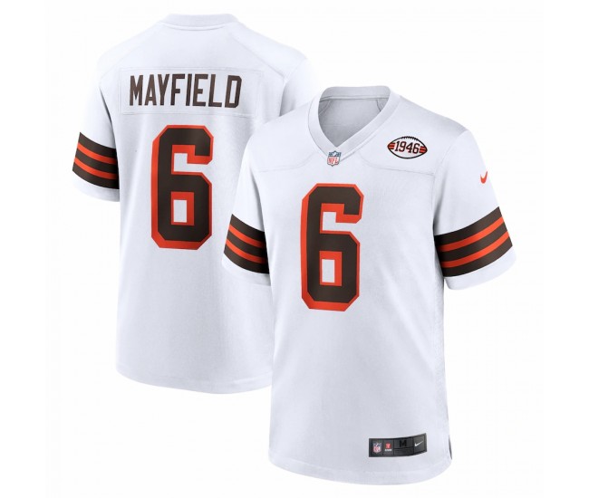 Cleveland Browns Baker Mayfield Men's Nike White 1946 Collection Alternate Game Jersey