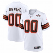 Cleveland Browns Men's Nike White 1946 Collection Alternate Custom Jersey