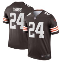 Cleveland Browns Nick Chubb Men's Nike Brown Legend Player Jersey