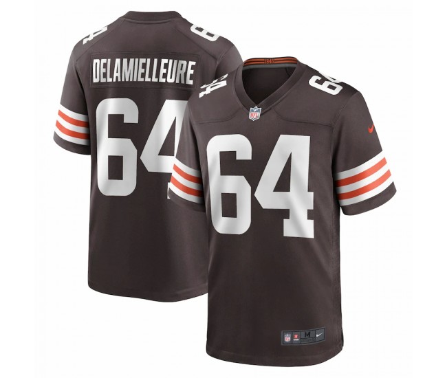 Cleveland Browns Joe DeLamielleure Men's Nike Brown Game Retired Player Jersey