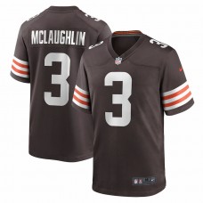 Cleveland Browns Chase McLaughlin Men's Nike Brown Game Jersey