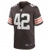 Cleveland Browns Tony Fields II Men's Nike Brown Game Jersey