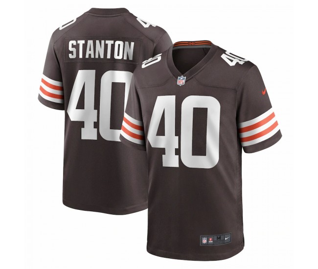 Cleveland Browns Johnny Stanton Men's Nike Brown Game Jersey