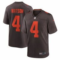 Cleveland Browns Deshaun Watson Men's Nike Brown Alternate Game Jersey