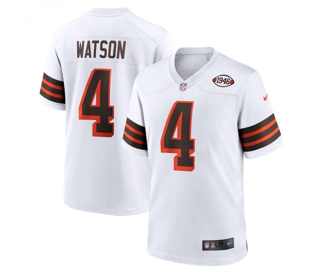 Cleveland Browns Deshaun Watson Men's Nike White Alternate Game Jersey