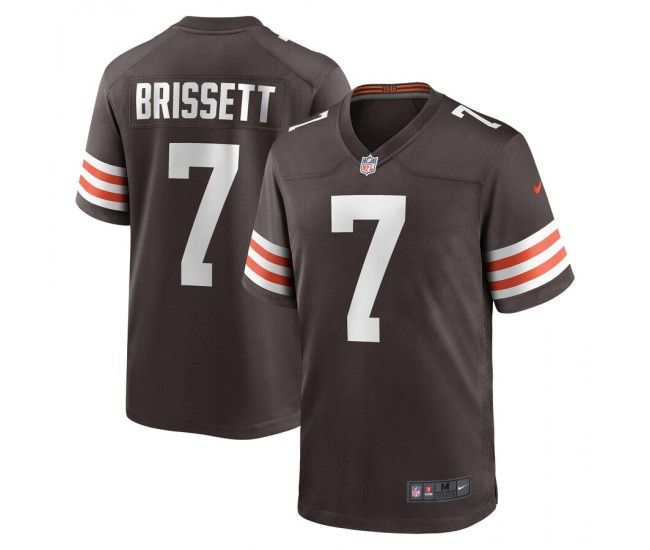 Cleveland Browns Jacoby Brissett Men's Nike Brown Game Jersey