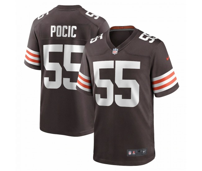 Cleveland Browns Ethan Pocic Men's Nike Brown Game Jersey