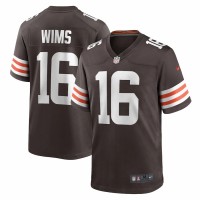 Cleveland Browns Javon Wims Men's Nike Brown Game Jersey