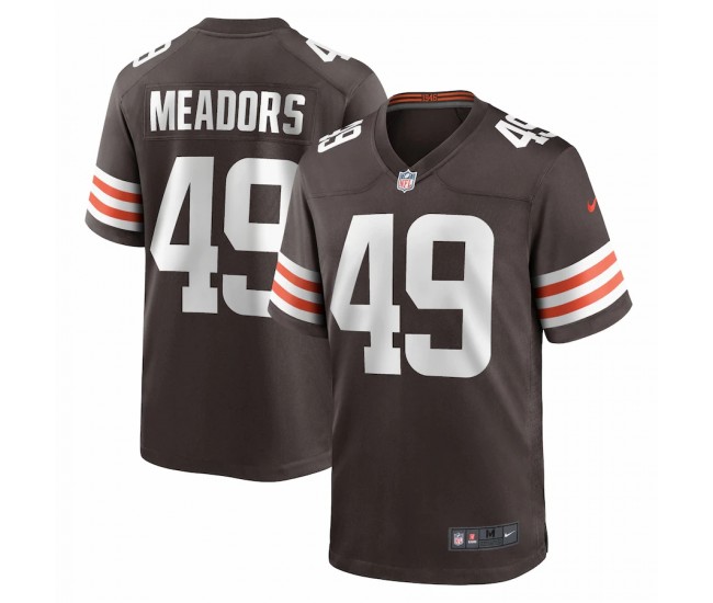 Cleveland Browns Nate Meadors Men's Nike Brown Game Jersey