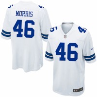 Dallas Cowboys Alfred Morris Men's Nike White Game Jersey