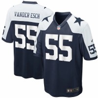 Dallas Cowboys Leighton Vander Esch Men's Nike Navy Alternate Game Jersey