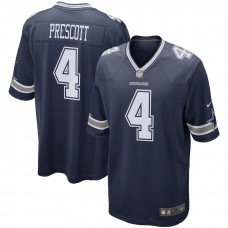 Dallas Cowboys Dak Prescott Men's Nike Navy Game Team Jersey