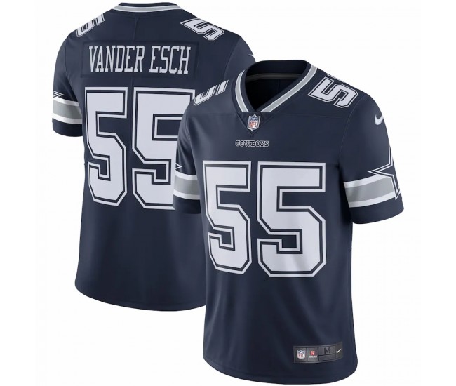 Dallas Cowboys Leighton Vander Esch Men's Nike Navy Vapor Limited Player Jersey