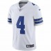 Dallas Cowboys Dak Prescott Men's Nike White Vapor Limited Player Jersey