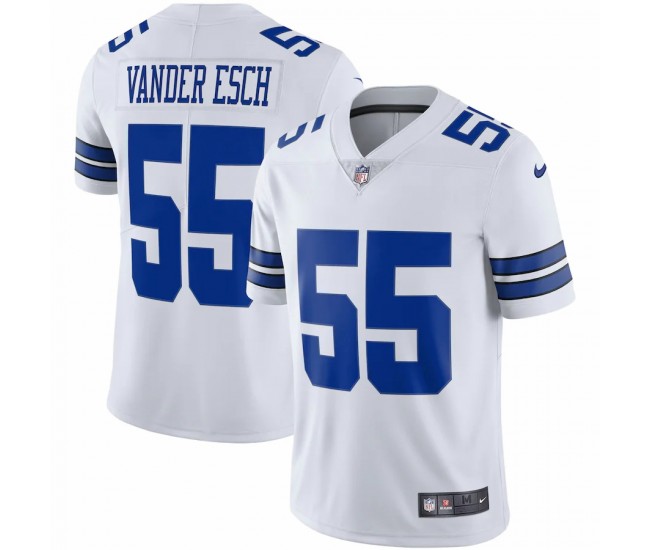 Dallas Cowboys Leighton Vander Esch Men's Nike White Vapor Limited Player Jersey