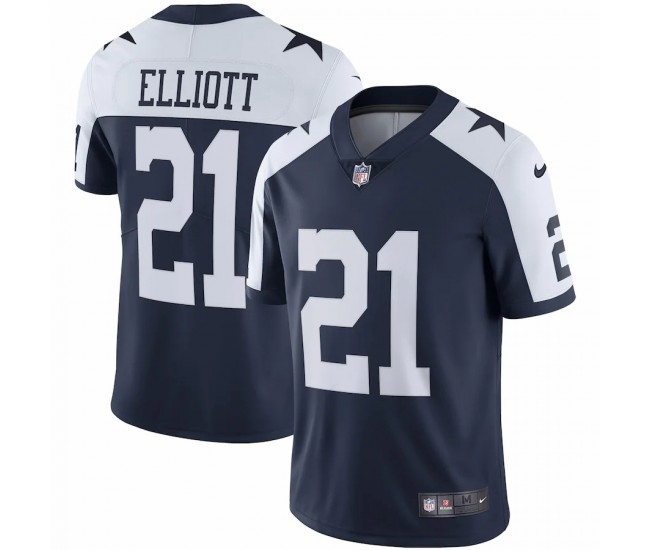 Dallas Cowboys Ezekiel Elliott Men's Nike Navy Alternate Vapor Limited Jersey