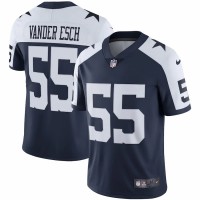 Dallas Cowboys Leighton Vander Esch Men's Nike Navy Alternate Vapor Limited Jersey