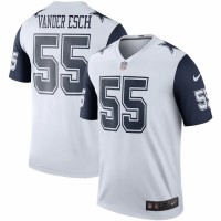 Dallas Cowboys Leighton Vander Esch Men's Nike White Color Rush Legend Player Jersey