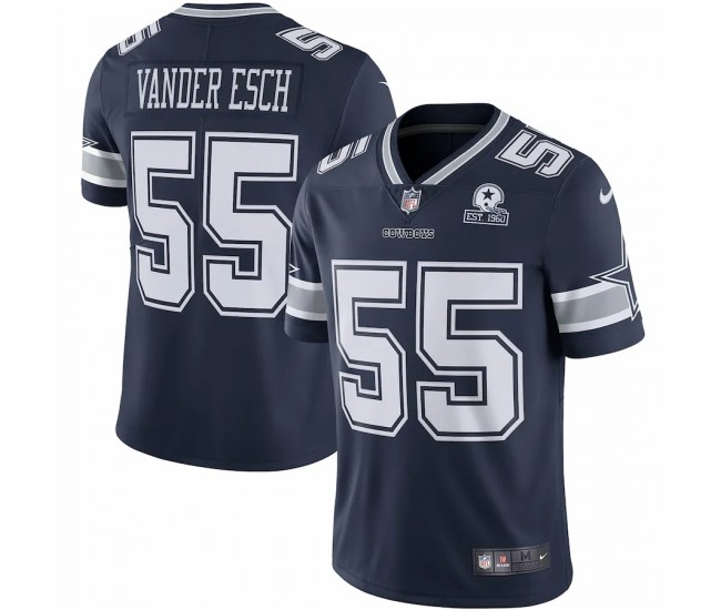 Dallas Cowboys Leighton Vander Esch Men's Nike Navy 60th Anniversary Limited Jersey
