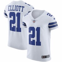 Dallas Cowboys Ezekiel Elliott Men's Nike White Vapor Elite Jersey
