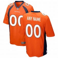 Denver Broncos Men's Nike Orange Custom Game Jersey