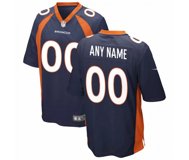 Denver Broncos Men's Nike Navy Alternate Custom Game Jersey