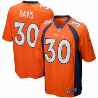Denver Broncos Terrell Davis Men's Nike Orange Game Retired Player Jersey