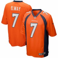 Denver Broncos John Elway Men's Nike Orange Game Retired Player Jersey