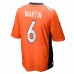 Denver Broncos Sam Martin Men's Nike Orange Game Jersey