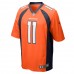 Denver Broncos Diontae Spencer Men's Nike Orange Game Jersey
