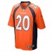 Denver Broncos Duke Dawson Jr. Men's Nike Orange Game Jersey