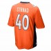 Denver Broncos Justin Strnad Men's Nike Orange Game Jersey