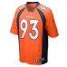 Denver Broncos Dre'Mont Jones Men's Nike Orange Game Jersey