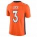 Denver Broncos Drew Lock Men's Nike Orange Vapor Limited Jersey