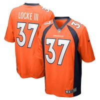 Denver Broncos P.J. Locke III Men's Nike Orange Game Jersey