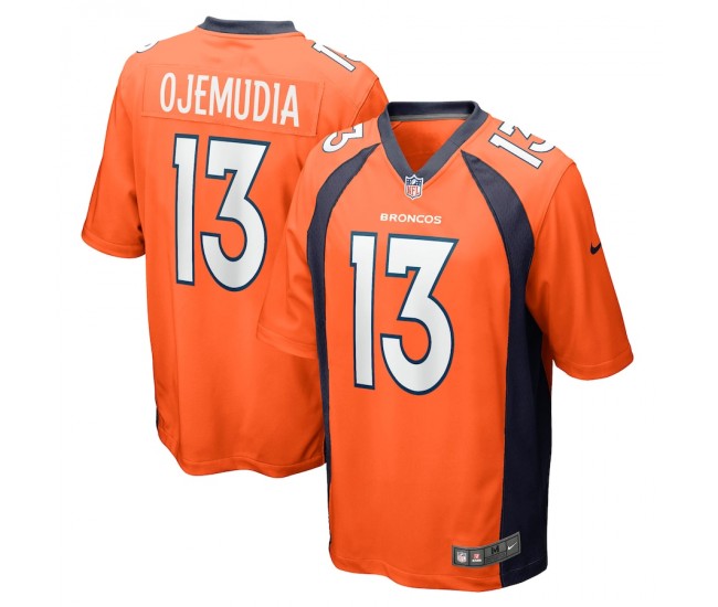 Denver Broncos Michael Ojemudia Men's Nike Orange Game Jersey