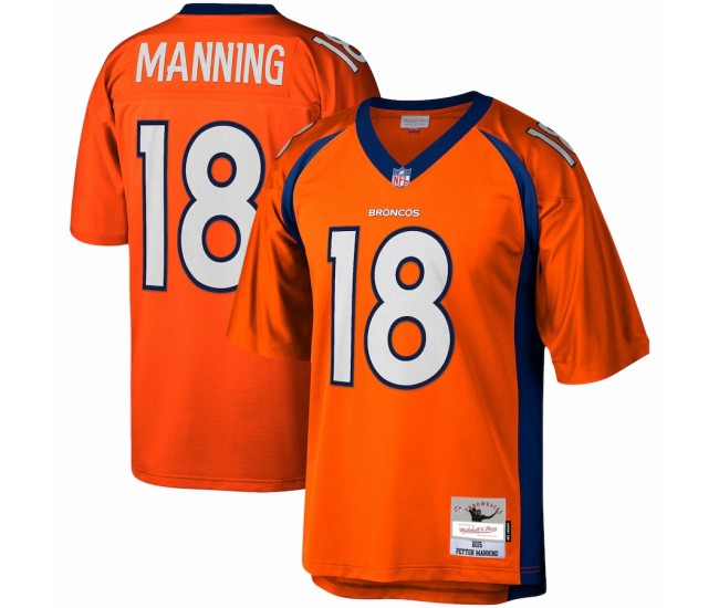 Denver Broncos Peyton Manning Men's Mitchell & Ness Orange 2015 Legacy Replica Jersey