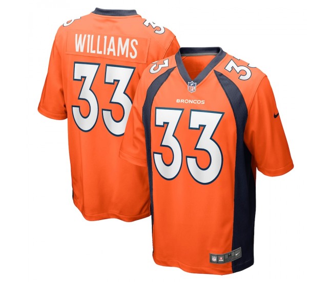 Denver Broncos Javonte Williams Men's Nike Orange Player Game Jersey