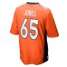 Denver Broncos Brett Jones Men's Nike Orange Game Jersey
