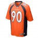 Denver Broncos DeShawn Williams Men's Nike Orange Game Jersey