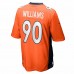 Denver Broncos DeShawn Williams Men's Nike Orange Game Jersey