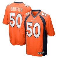 Denver Broncos Jonas Griffith Men's Nike Orange Game Jersey