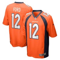 Denver Broncos Mike Ford Men's Nike Orange Game Player Jersey