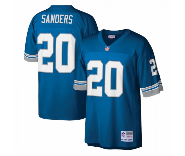 Detroit Lions Barry Sanders Men's Mitchell & Ness Blue Legacy Replica Jersey
