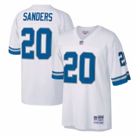 Detroit Lions Barry Sanders Men's Mitchell & Ness White Legacy Replica Jersey