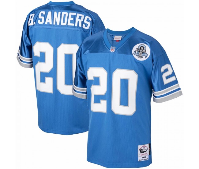 Detroit Lions Barry Sanders Men's Mitchell & Ness Blue 1993 Authentic Throwback Retired Player Jersey