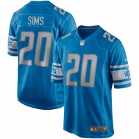 Detroit Lions Billy Sims Men's Nike Blue Game Retired Player Jersey