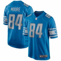 Detroit Lions Herman Moore Men's Nike Blue Game Retired Player Jersey