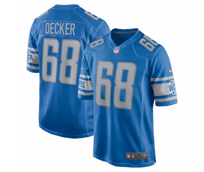 Detroit Lions Taylor Decker Men's Nike Blue Game Jersey